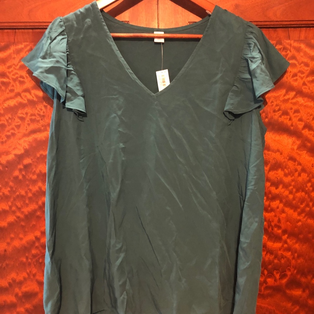 Teal Old navy blouse size large NWT